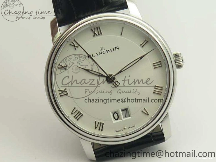 0324 SportInspired Villeret 6669 SS HG 1:1 Best Edition White Dial On Leather Strap V 8099